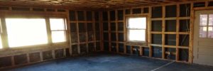 20 x 20 FT Living Room Residential Interior Demolition Gut Out Down To The Studs In Richmond Virginia VA