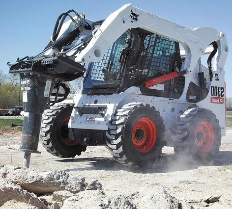 Breaking Ground With Our Bobcat Skid On A Concrete Demolition And Removal Project In Delaware 