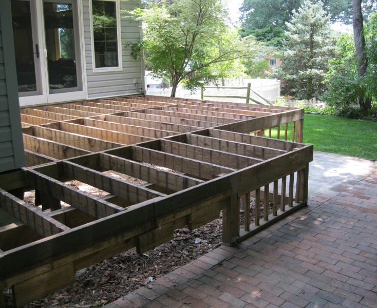 20 X 30 FT Before-Rear-Deck-Removal-And-Disposal-In-Newark-Bear-Delaware-DE