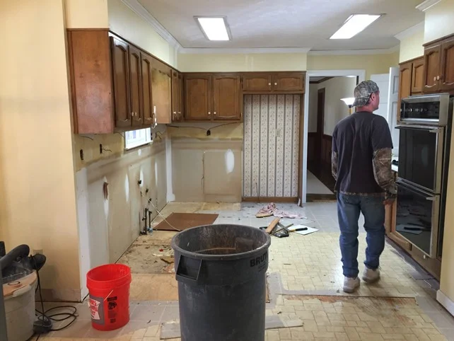 kitchen demolition in Virginia